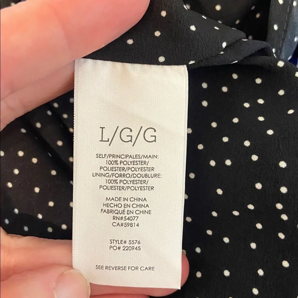 CAbi Blue Floral Untamed Electric Blue Asymmetrical Style 5576 Dress Size Large - Picture 8 of 9